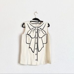 Boutique Moschino Women's Pussy Bow Print Tank Top